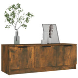 TV Cabinet Smoked Oak 102x35x36.5 cm Engineered Wood 817081