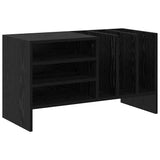 Record Cabinet Black Oak 78.5 x 35 x 45 cm Engineered Wood 891073