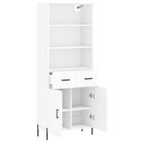 Highboard White 69.5x34x180 cm Engineered Wood 3200521