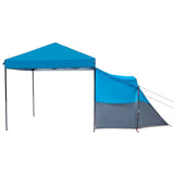 Camping Tent Set Folding 2 pcs Blue Taffeta and Fabric 3337169