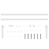 Mini Sliding Cabinet Door Kit Carbon Steel White 152 cm 151692