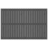 Wall Headboard Grey 166x3x110 cm Solid Wood Pine 824960