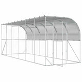 Against Wall Chicken Coop Silver 600 x 200 x 215 cm 3434737