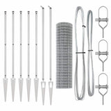 Welded Wire Fence with Spikes 10 x 1.4 m 3350753