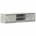 TV Cabinet Concrete Grey 140x40x35.5 cm Engineered Wood 800652