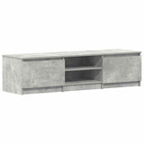 TV Cabinet Concrete Grey 140x40x35.5 cm Engineered Wood 800652