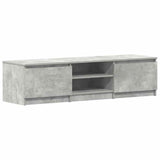 TV Cabinet Concrete Grey 140x40x35.5 cm Engineered Wood 800652