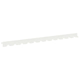Lawn Edging 30 pcs 102 x 4 x 4 cm Steel White 8008720