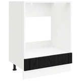 Oven Cabinet LUCCA Black Oak 60 x 46 x 81.5 cm Engineered Wood 8003820