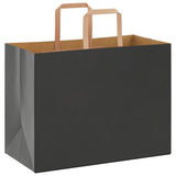 Paper Bags 250 pcs with Handles Black 32x17x25 cm 4101873