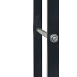 286287 Firewood Rack Black 80x25x100 cm Steel