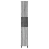 Bathroom Cabinet with Open Shelf ZWOLLE Grey Sonoma 896381