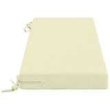 2-Piece Bench Cushions SOEST 2 pcs 100% Polyester Cream 949753