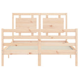 Bed Frame without Mattress 120x200 cm Solid Wood 3194046