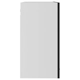 Hanging Glass Cabinet Lyon Black 80x31x60 cm Engineered Wood 802530