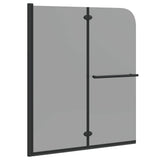 Shower Enclosure Dark Transparent 120 x 140 cm 42018546