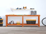 Work Bench Wax Brown 180 x 50 x 80 cm Solid Pine Wood 869967