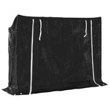 Firewood Rack with Rain Cover 151x40.5x110.5 cm Galvanised Steel 4104940