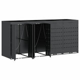 Wheelie Bin Storage for 4 Bins Anthracite 272 x 77.5 x 121.5 cm 3394745