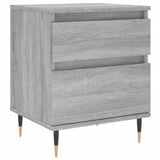 Bedside Cabinets 2 pcs Grey Sonoma 40x35x50 cm Engineered Wood 830665