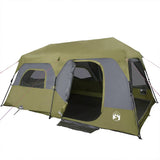 Family Tent 9-Person Green Quick Release Waterproof 94299