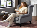 Wingback Accent Chair, Retro Upholstered Button Tufted Occasional Chair for Living Room and Bedroom, T3398P423089