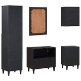 Bathroom Cabinet Set with Drawer 5 pcs Solid Mango Wood 3310144