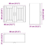 Kitchen Wall Cabinet Lucca Sonoma Oak Engineered Wood 853830