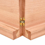 ZNTS Wall Shelf Light Brown 160x60x cm Treated Solid Wood Oak 363715