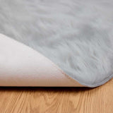 Faux Sheepskin Rug TAFALLA Grey 200 cm Polyester 42021539