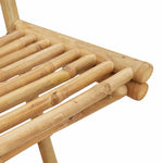Outdoor Bar Stools with Footrests 2 pcs Foldable Bamboo 4108228