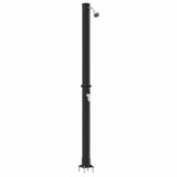 Outdoor Solar shower Black 217 cm PVC and Aluminium 42003407