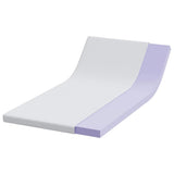 Mattress Topper White 90 x 190 x 7 cm Jaquard Fabric 4106233