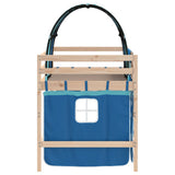 Kids' Loft Bed with Tunnel without Mattress Blue 80x200cm 3206983