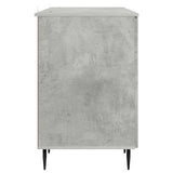 Desk with Door Concrete Grey 142.5 x 50 x 75 cm Engineered Wood 3414588