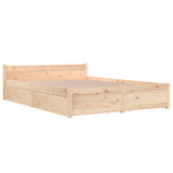 Bed Frame without Mattress with Drawers 160x200 cm 3103569