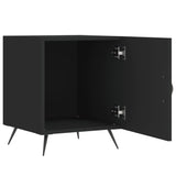 Bedside Cabinets 2 pcs Black 40x40x50 cm Engineered Wood 827503
