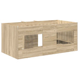 Kids'High Bed Frame 2 pcs Sonoma 163 x 101.1 x 68.5 cm 3422573