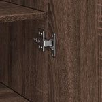 Slim Storage Cabinet Brown Oak 45x42.5x225 cm Engineered Wood 3281293
