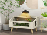 111L Vivarium for Snakes, Lizards, Horned Frogs, Chameleons, Hamsters, Gerbils with Tempered Glass T3398P375366