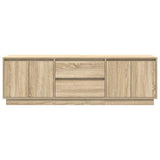 TV Cabinet with LED Lights Sonoma Oak 160,5x41x50 cm 3328428