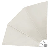 Collapsible Balcony Side Awning Cream 210x210 cm 41576