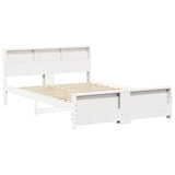 Bed Frame with Headboard White 160 x 200 cm Engineered Wood 3394220