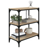 Book Cabinet Sonoma Oak 60x33x70.5 cm Engineered Wood and Steel 819323