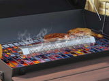 Charcoal Grill with Smoker Tubes 91 x 71 x 107 cm Steel Black 3443035