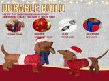 Set of 2 Lighted Dachshund Dog Christmas Decorations, Pre-lit Holiday Decor with 115 Warm White LED 39933410
