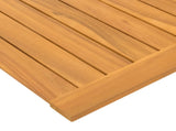 Bath Mat Plain Brown 100 x 55 cm Solid Acacia Wood 42025269