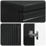 Bathroom Sink Cabinet HAARLEM Black 59.5 x 31.5x 59 cm 896786