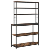 Kitchen Shelf Smoked Oak 100 x 40 x 168 cm Engineered Wood 883894