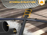 Hammock Chair Stand, Hanging Heavy Duty Metal Frame Hammock Stand with Chain, for Hanging Hammock T3398P314748